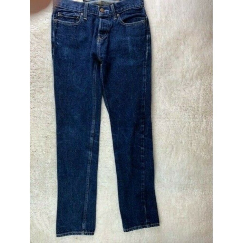 Hollister Size 29x32 Mens Jeans Skinny Button Fly Dark Wash